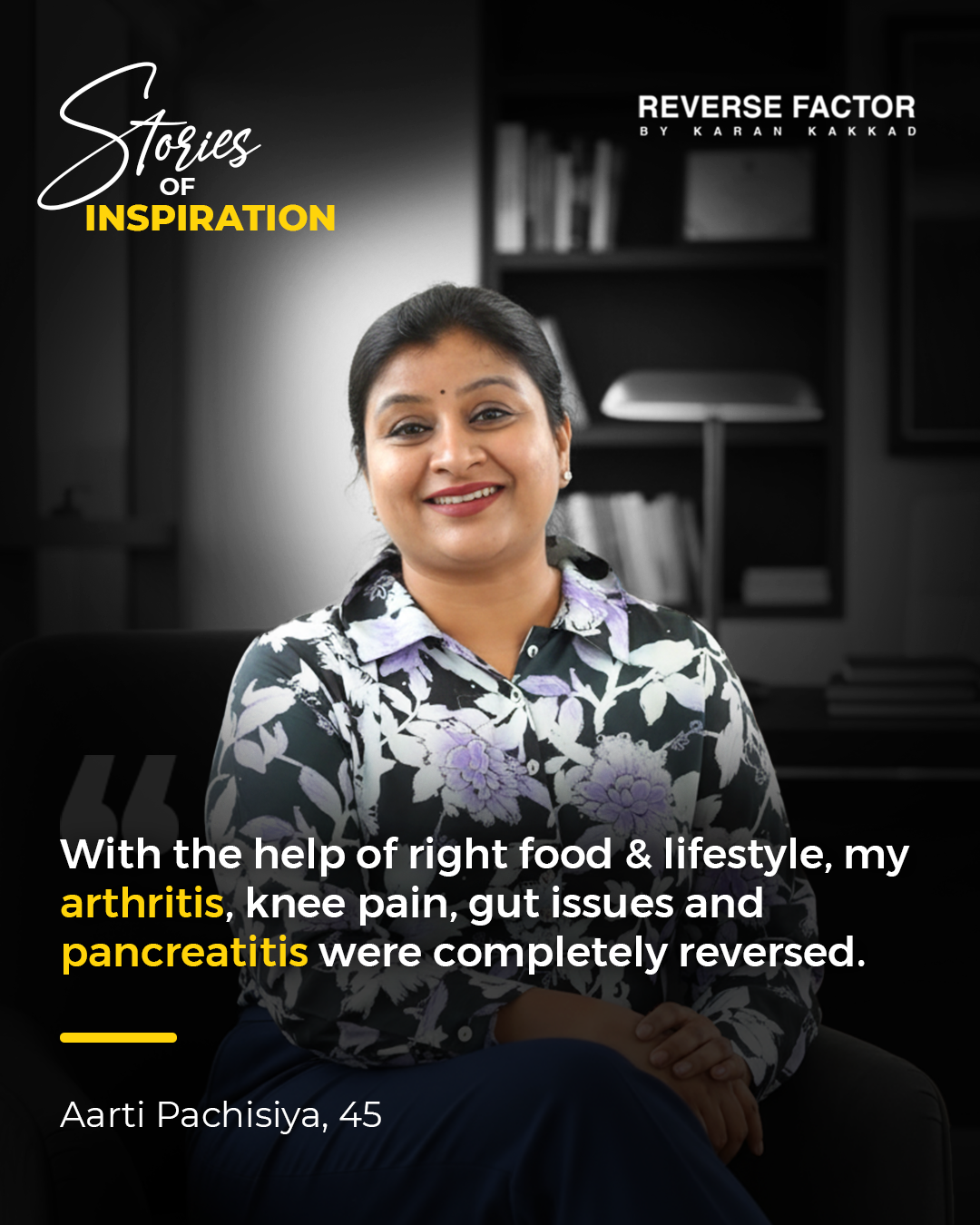 Aarti Pachisiya sharing her arthritis journey