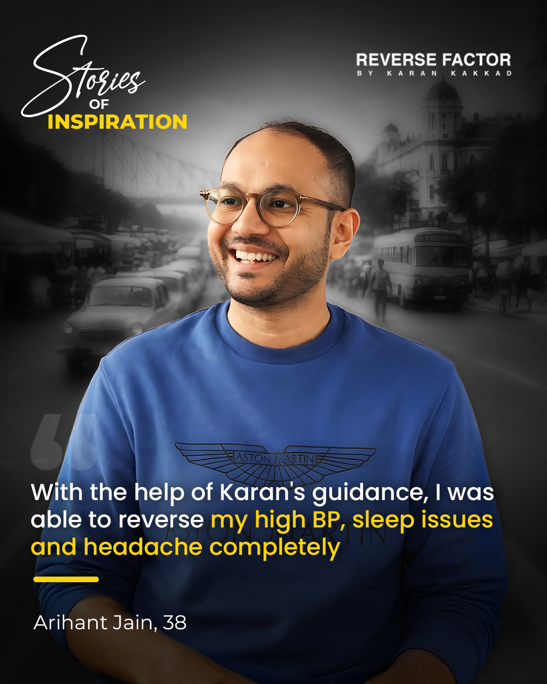 Arihant Jain sharing his blood pressure journey