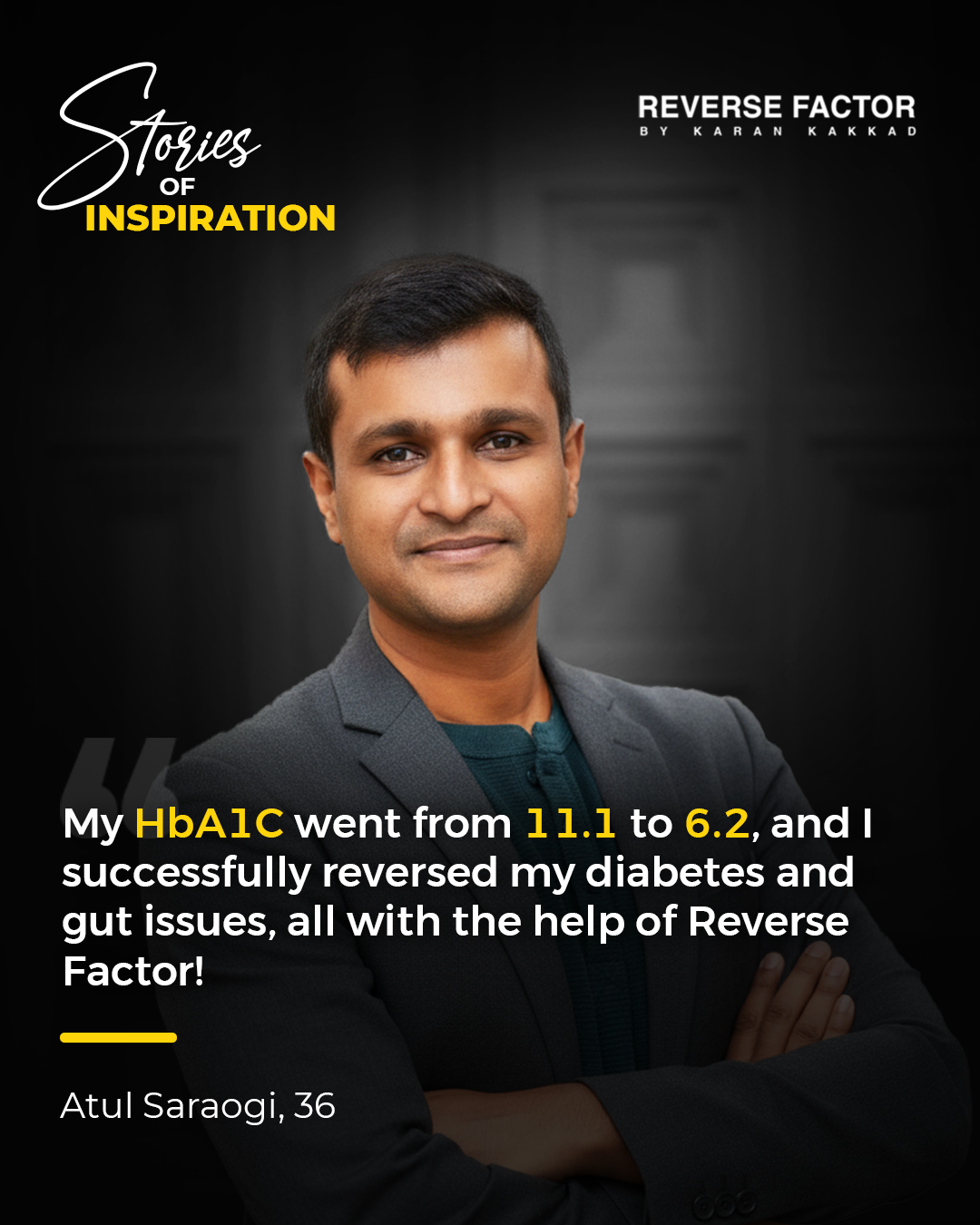 Atul Saraogi sharing his diabetes journey