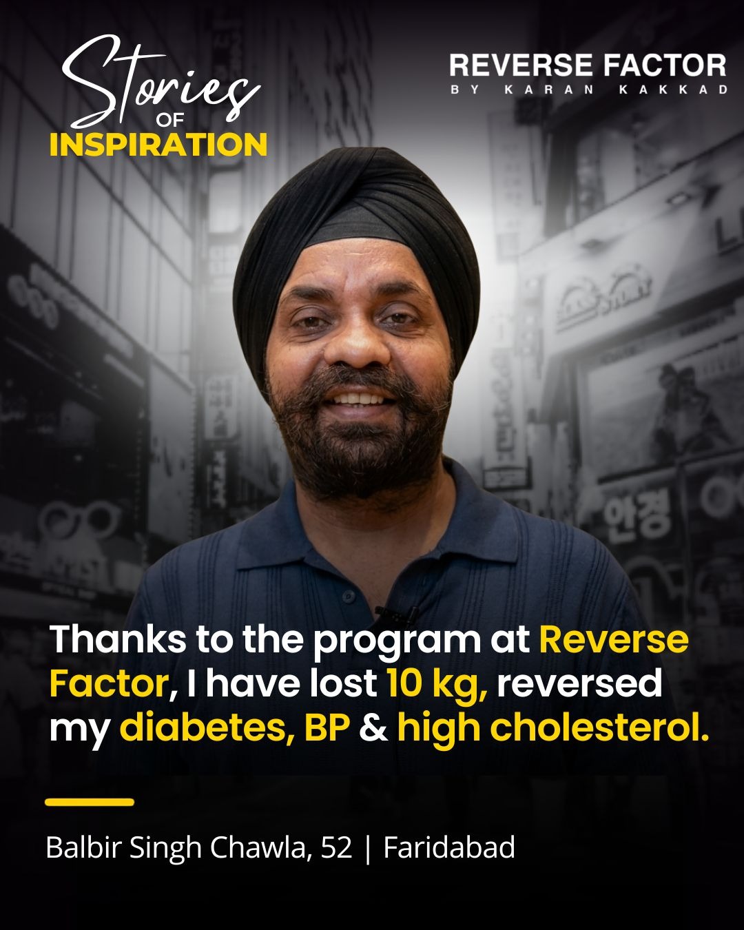 Balbir sharing a cholesterol journey