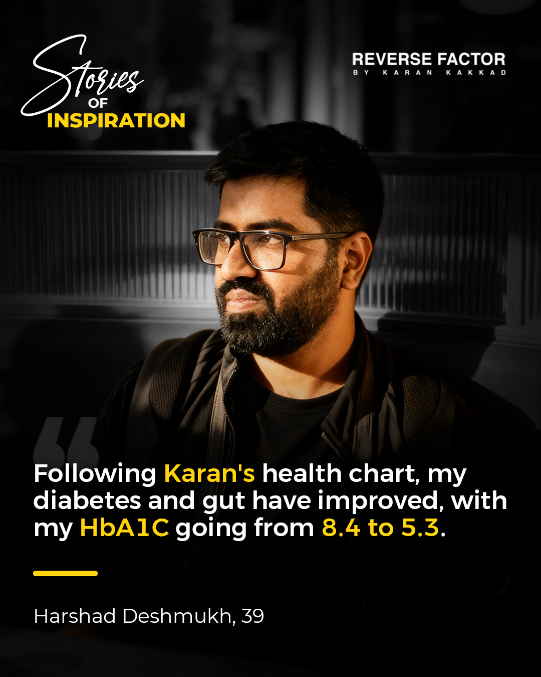 Harshad Deshmukh sharing his diabetes journey