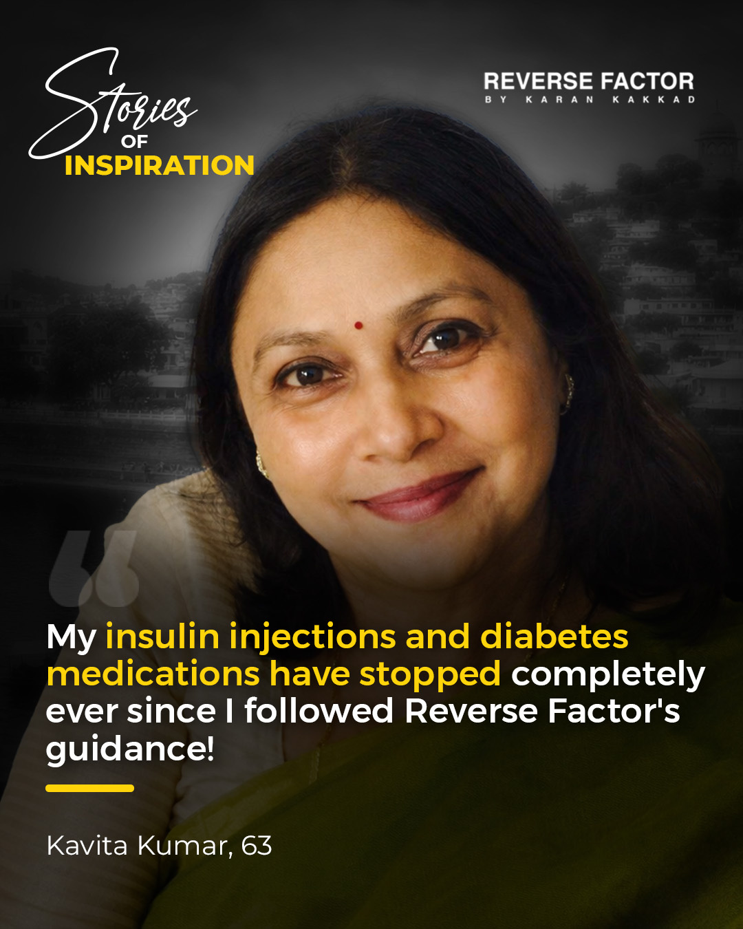 Kavita Kumar sharing her diabetes journey
