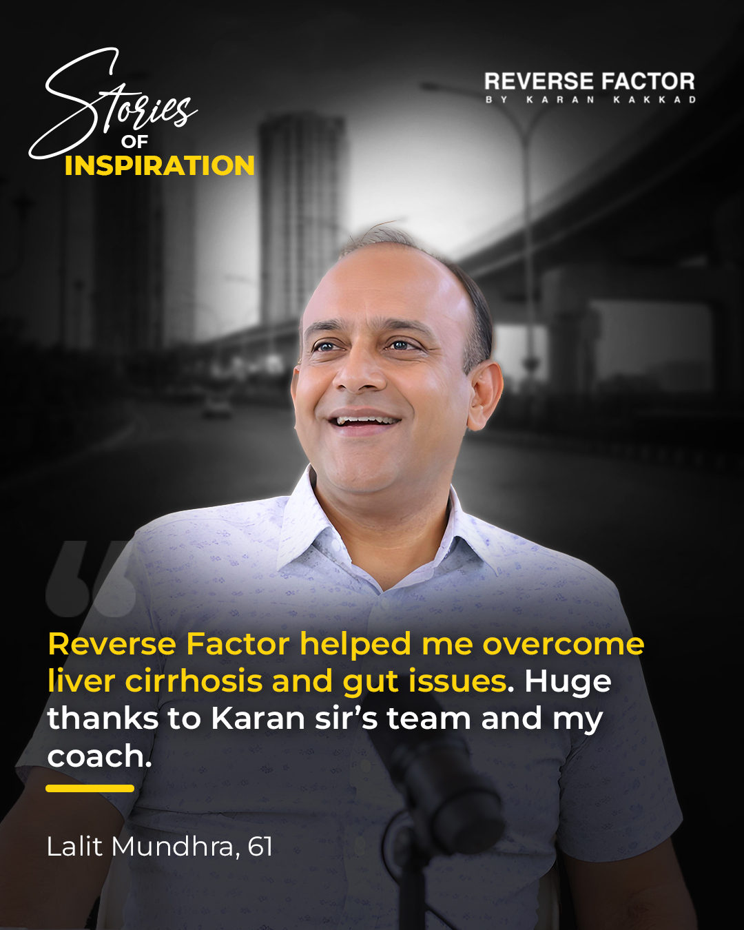 Lalit Mundhra sharing a liver health journey