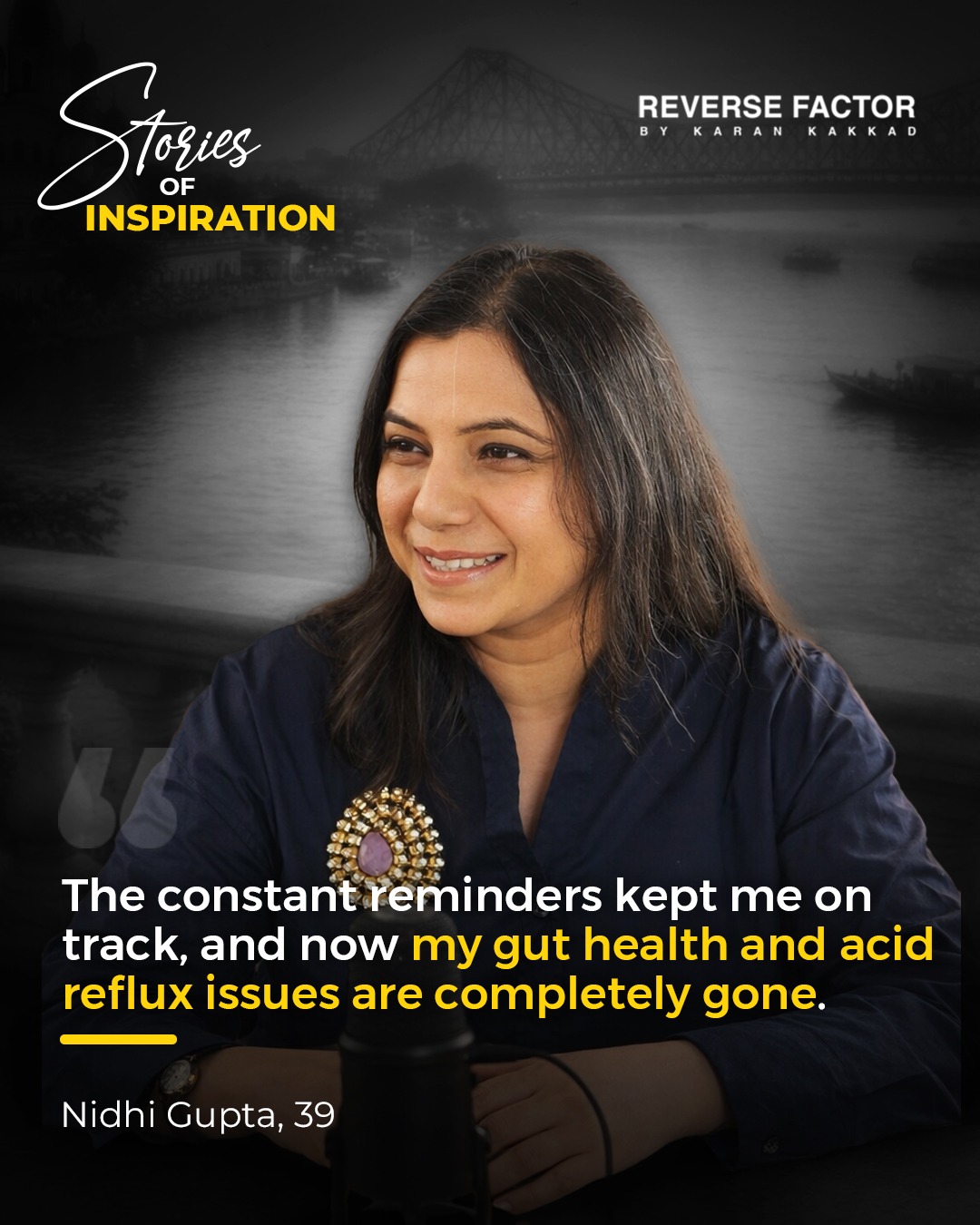 Nidhi Gupta sharing her gut health journey