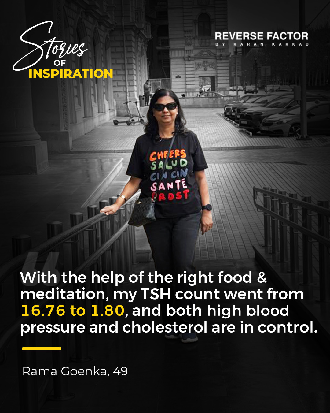 Rama Goyenka sharing her thyroid journey