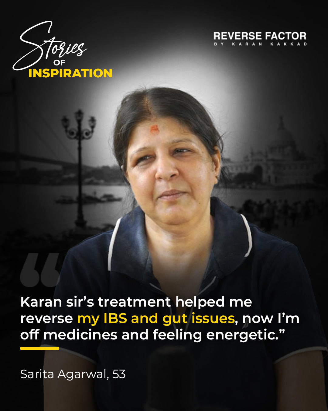 Sarita Agarwal sharing her gut health journey