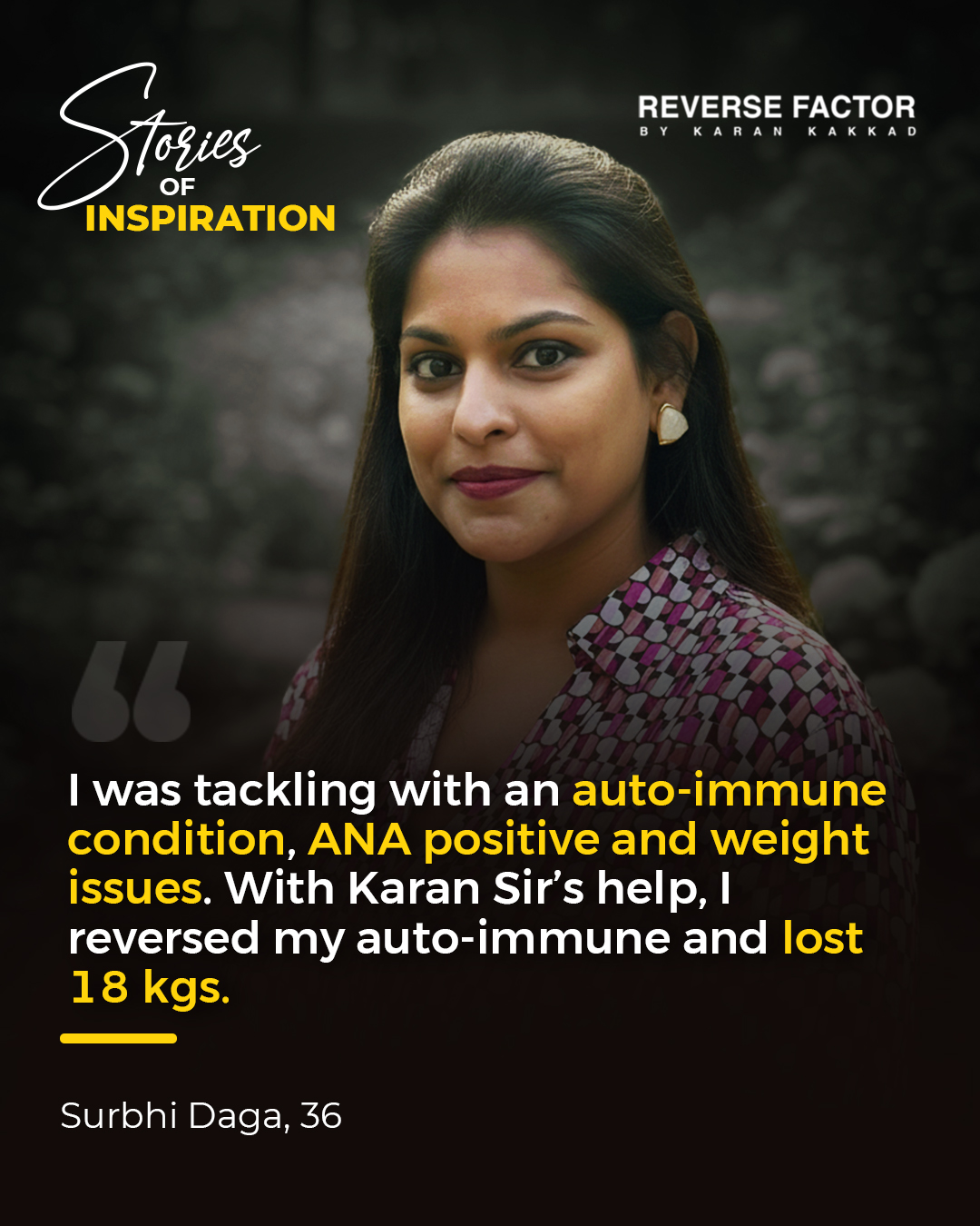 Surbhi Daga sharing her weight loss journey