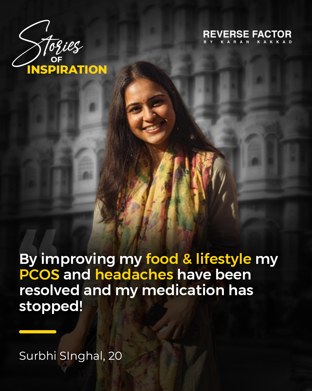 Surbhi Singhal sharing her PCOS and PCOD journey