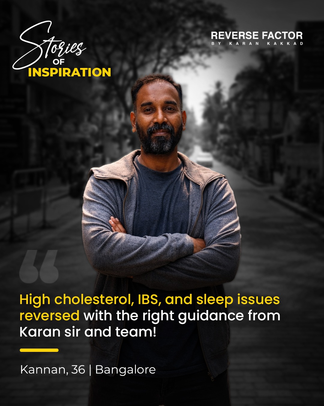 Client sharing a cholesterol journey
